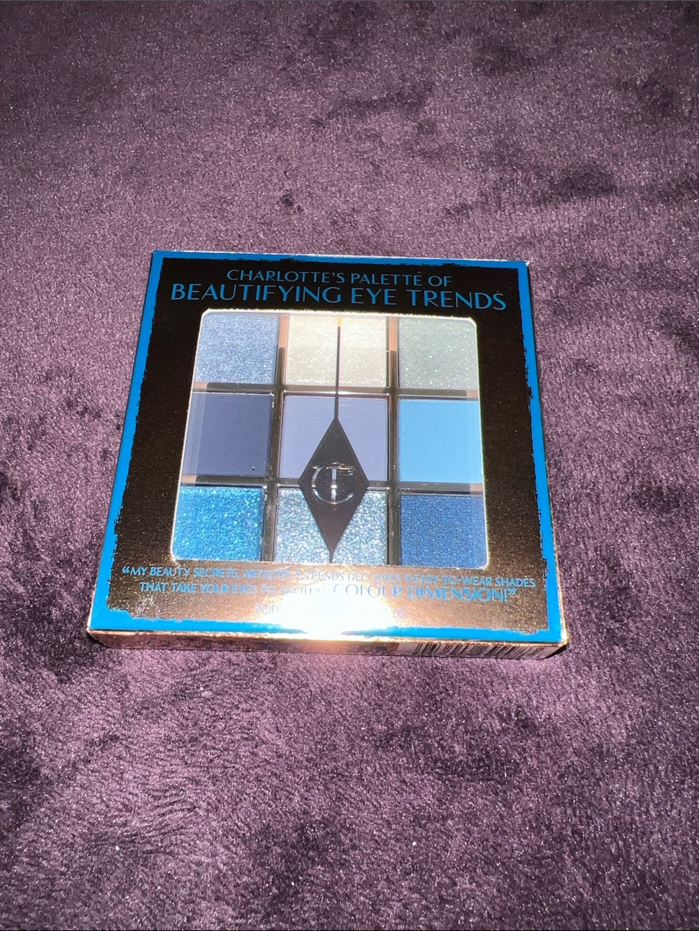 Charlotte Tilbury Beautifying Eye Trends Palette - Blue Shades Full Size New
